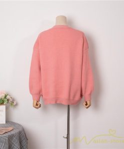 カーディガン | ニット秋冬レディース アウター ニット セーター 羽織り フロントボタン ポケット 長袖 パフスリーブ 無地 20代40代 通学通勤