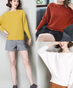 ニット・セーター | ニットトップス ボートネック長袖