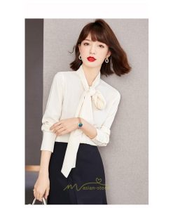 シャツ・ブラウス | ブラウス シャツ 秋 秋服 レディース リボン 春 秋 新作 シフォン 長袖 ゆったり 可愛い お出かけ カジュアル キレイめ エレガント おしゃれ 通勤