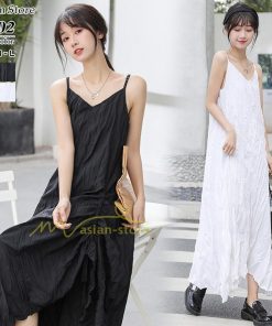 マキシ | ジャンパースカート レディース サロペット オールインワン キャミワンピース 無地 オーバーオール ゆったり カジュアル 通勤 20代30代40代 エレガント 不規則