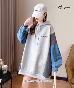 パーカー | レディース トップス 長袖 スウェット ゆったり カジュアル 秋コーデ おしゃれ 20代 30代 40代 2022秋冬新作 シンプル レイヤード レジャー