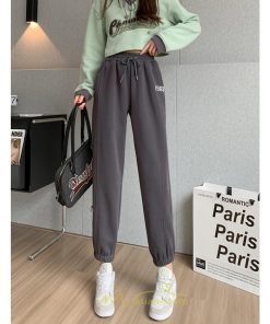 チノ・テーパード・ジョガー・スキニーパン | スウェットパンツ レディース ロングパンツ 長ズボン ボトムス ジョガーパンツ ウエストゴム 10代20代30代40代 部屋着 ルームウエア 刺繍 スウェット