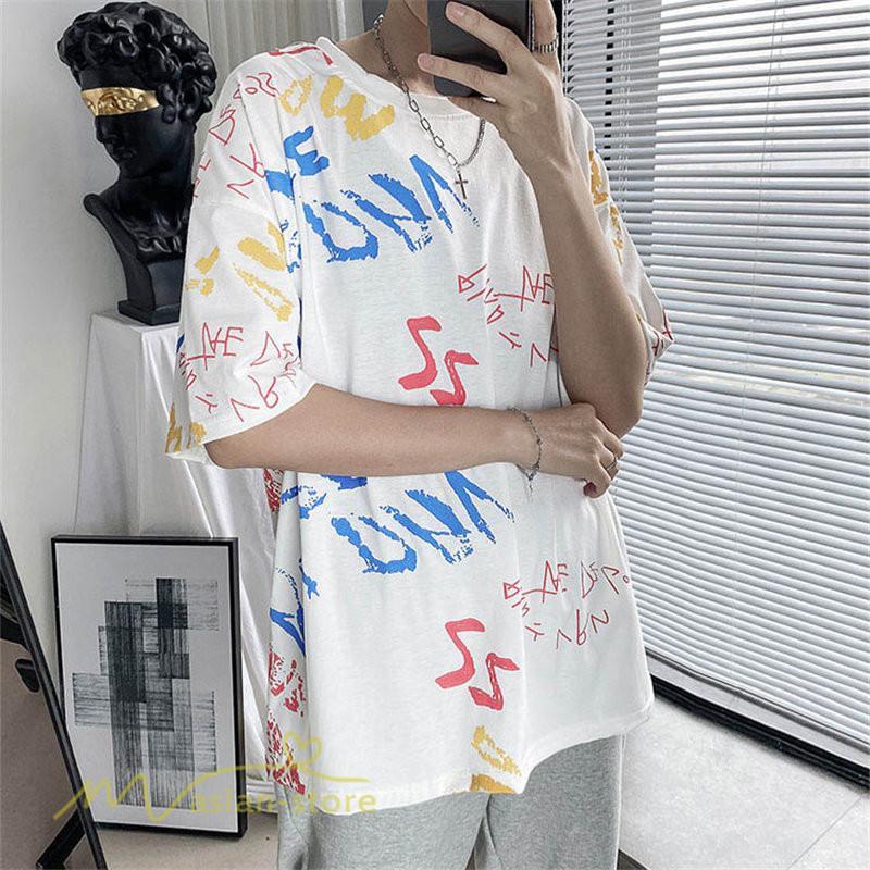Tシャツ | メンズ 半袖夏 サマー トップス カットソー クルーネック カッコウイイ ゆったり おしゃれ 20代 トップス 大きいサイズ メンズスタイル 30代