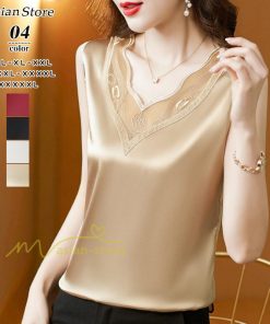 キャミソール タンクトップ | レディース トップス タンクトップ ノースリーブ 無地 『襟元レースデザインタンク』 20代30代40代50代 カジュアル お出かけ 上品 快適 カシュクール インナー