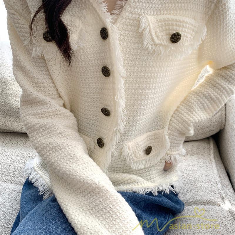 カーディガン | 2022秋冬ニットアウター レディース ニットニット セーター 長袖 羽織り フロントボタン 可愛い トップス 20代40代 通学通勤