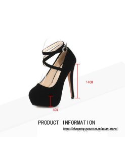 パンプス | 22.5cm-28cmハイヒール厚底ラウンドトゥ ストラップ スエード調 レディースシューズ 大きいサイズ 大人 上品 パーティー コス