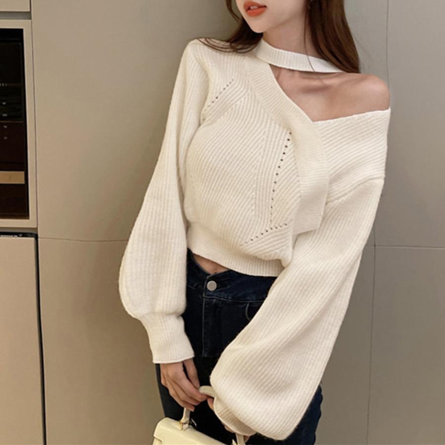 ニット・セーター | ショート丈 ニットトップスレディース秋冬