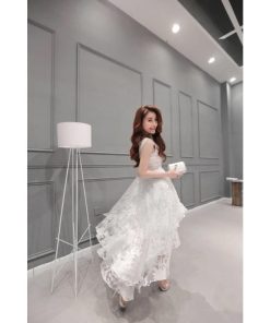 在庫ある | 短納期フレアロングワンピース ドレス ノースリーブ 結婚式 二次会 披露宴 フレアワンピ パーティー 発表会 ダンス エレガント おしゃれ 舞台衣装 シルエット