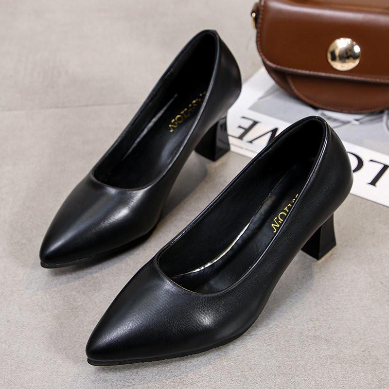 パンプス | 合皮レディース ポインテッドトゥ ピンヒール ストラップなし 黒 大きいサイズ ハイヒール 滑り止めソール パンプス 柔らかい生地 スリップオン