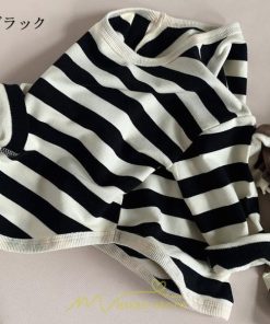 衣装 服 | 子供服 長袖Tシャツ キッズ 男の子 女の子 ロンT トップス 長袖 コットン 春 秋 カジュアル ボーダー柄 ナチュラル 可愛い 男女兼用