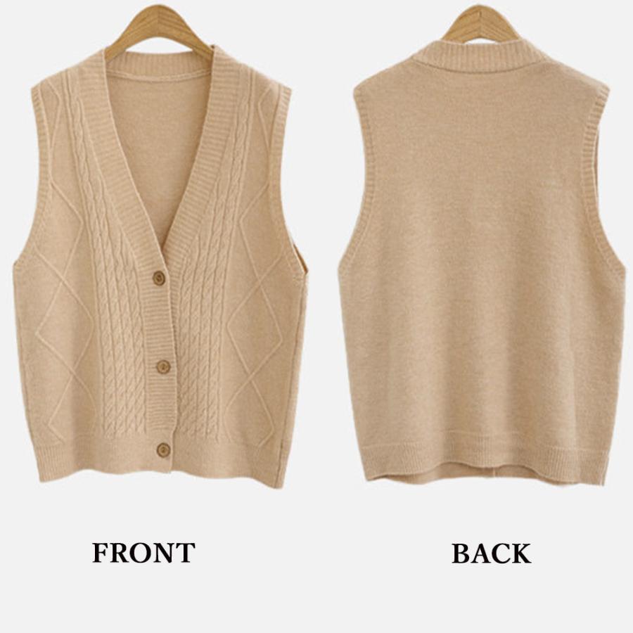 ニット・セーター | Vネック ニットベスト レディース春秋冬