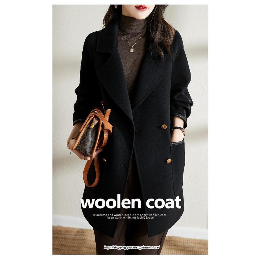 コート・ジャケット | コート チェスターコート ラシャ ミディアム丈コート ジャケット レディース 秋 アウター ゆったり 体型カバー きれいめ 羽織り 通学 通勤 上品 オフィス