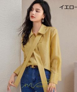 シャツ・ブラウス | シフォンブラウス 長袖 レディース シフォン ブラウス フォーマル カジュアル リボン 着痩せ 通勤 通学 オシャレ 可愛い 秋服 上品 キレイめ 2022 ナチュラル