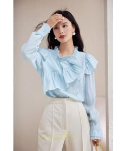 シャツ・ブラウス | ブラウス シャツ レディース 上品 ブラウス きれいめ 通勤 OL ビジネス ゆったり 可愛い フリル 秋服 2022新作 20代30代40代50代 オフィス キレイめ