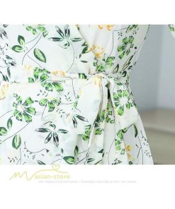 ミディアム | ワンピース レディース 40代ワンピース 花柄 きれいめ おしゃれ Vネック 膝丈 夏 新作 カジュアル 半袖 Aラインワンピース 40代 エレガント 20代 30代 きれいめ