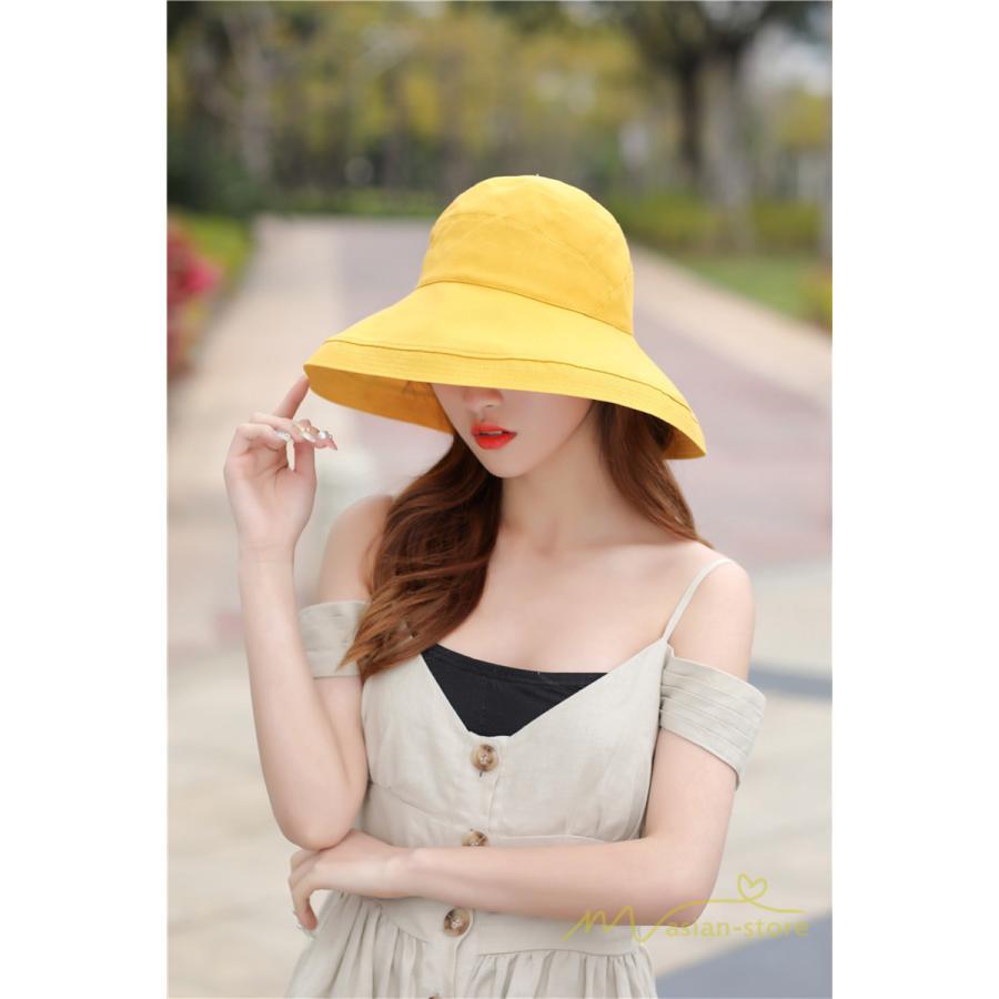 レディース | 帽子 春 夏 Uv 遮光 折りたたみ 大きいサイズ UVカット帽子 ひも つば広 頭 大きい 洗える 母の日 自転車 日焼け対策 遮光 小顔 熱中症 紫外線対策