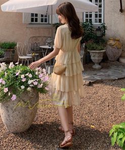 マキシ | ワンピース レディース 40代 膝丈ワンピース 春夏 半袖 シフォンワンピース 通勤OL オシャレ結婚式ドレス Vネック 20代30代 きれいめ 上品 着痩せ Aライン