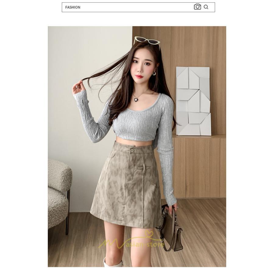 スカート | ミニレザーレディース タイト 秋 冬 ヒョウ柄 Aライン ハイウエスト おしゃれ 新作 可愛い フェイクレザー 着痩せ オシャレ