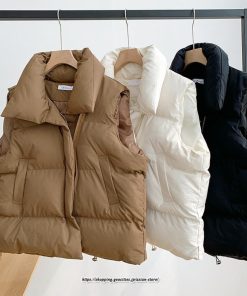 コート・ジャケット | アウター ダウンベスト ベスト ノーカラー レディース おすすめ シンプル 軽量 あったか 防寒 細身 コットン 2022新作 アウター 秋冬 着痩せ