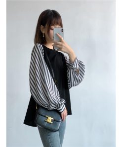 ｔシャツ・カットソー | Tシャツ 長袖 レディース カジュアル レイヤード カットソー シャツ 異素材 切り替え トップス Tシャツ ブラウス 30代 秋物 重ね着 20代 50代 ゆったり