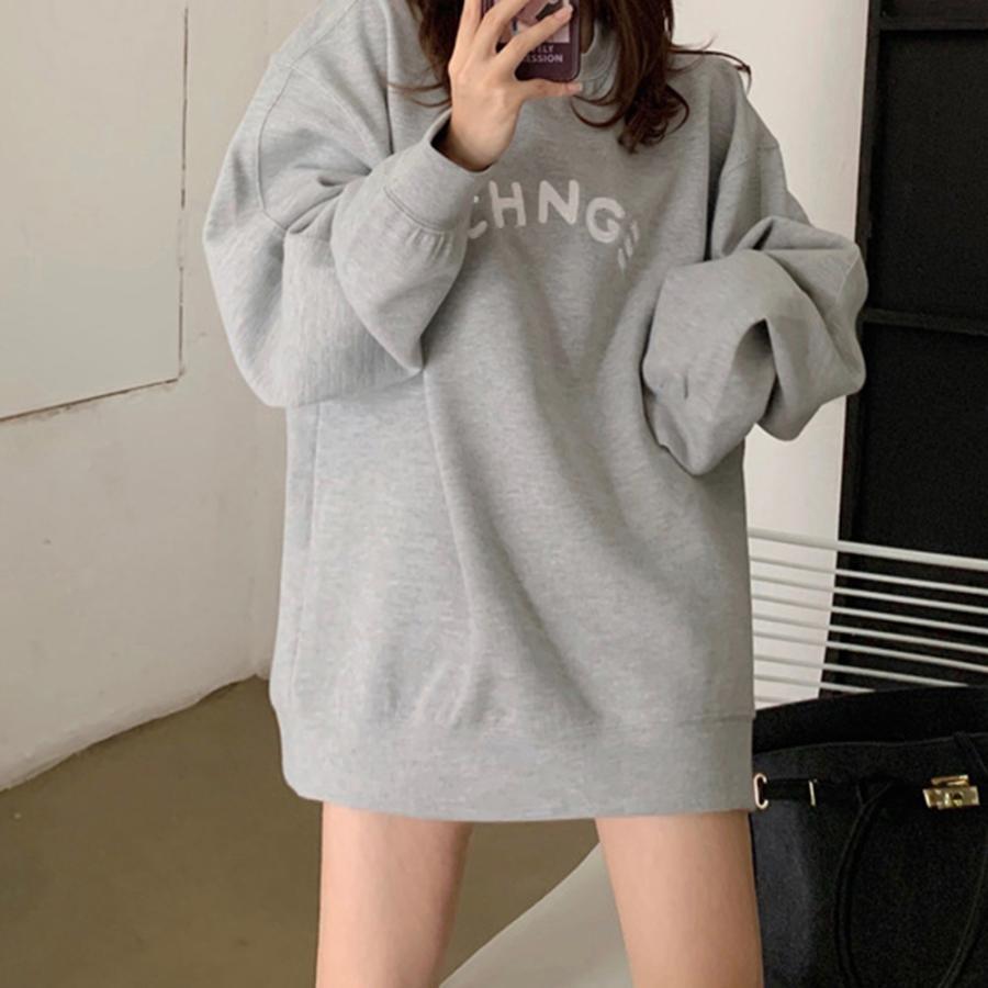 Tシャツ・カットソー | スウェット 裏起毛 英字ロゴ トレーナー