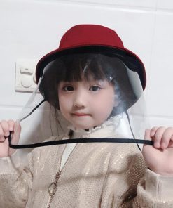 （子供）その他 | サファリハット キッズ 取り外し可能 日よけ帽子 バケットハット 保育園 帽子 男女兼用 折りたたみ フェイスシールド【ネコポス