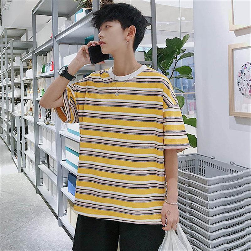 Tシャツ | Tシャツ メンズ 半袖 ボーダー カットソー カジュアル 大きいサイズ 夏新作 サマートップス プレゼント ギフト クルーネック ゆったり 上品