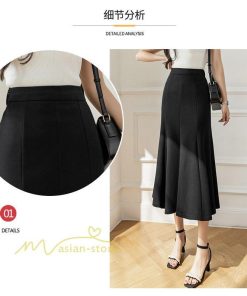 スカート | マーメイドレディース 春 夏 ストレッチ 伸縮性 体型カバー ニット 20代30代40代50代 通勤通学 着回し 着痩せ お出かけ カジュアル 2022作