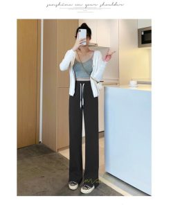 ワイドパンツ | ロングパンツ リラックス ガウチョパンツ レディース ボトムス ストレート シンプル カジュアル 着痩せ 春夏 長ズボン 新作 ゆったり 20代30代40代