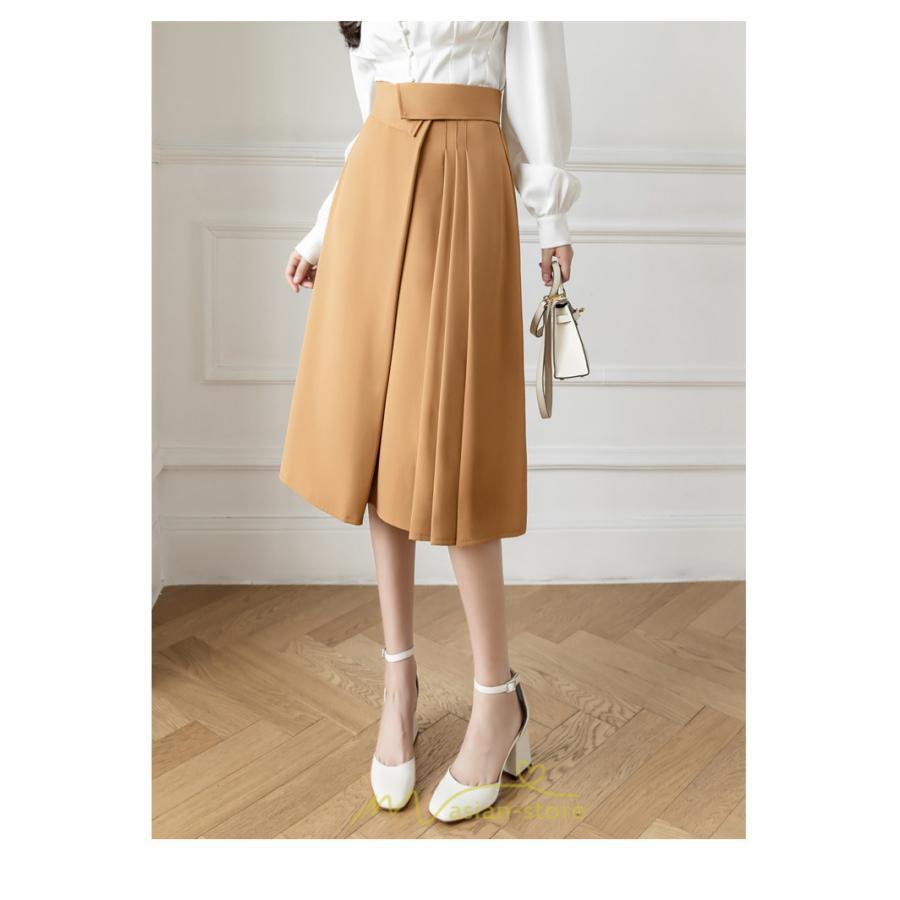 スカート | レディース ロング フレア 黒 Aライン 秋冬 ミモレ ハイウエスト 体型カバー キレイめ オシャレ フェミニン 着痩せ 通勤 お出かけ 可愛い 通学