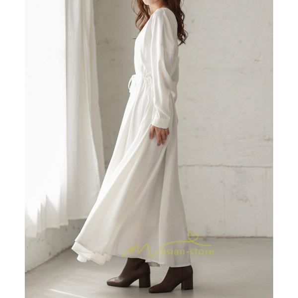 マキシ | 長袖ワンピース 秋物 レディース フレアワンピース ロングワンピース Aラインワンピース 30代40代 大人 揺れる ダンス 二次会 発表会 50代60代 お出かけ