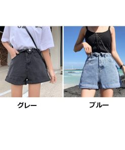 ジーンズ、デニム | デニムパンツ レディース ショートパンツ 無地 可愛い 女の子 20代30代 カジュアル ボトムス ズボン シンプル
