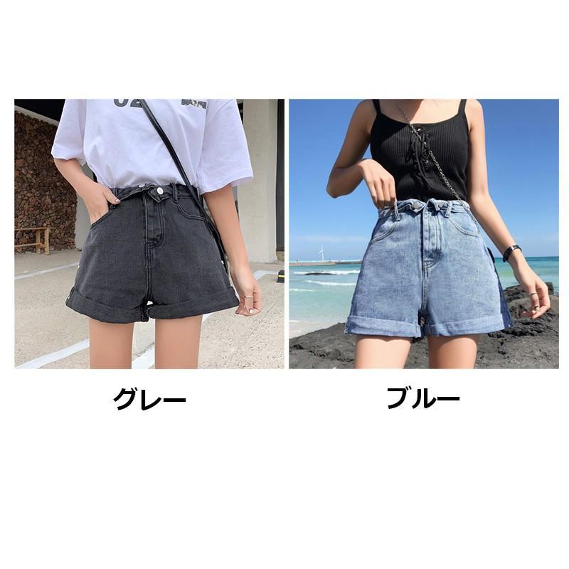 ジーンズ、デニム | デニムパンツ レディース ショートパンツ 無地 可愛い 女の子 20代30代 カジュアル ボトムス ズボン シンプル