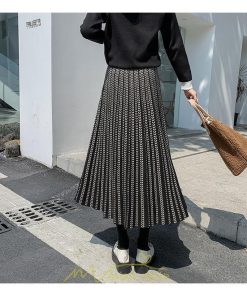 スカート | プリーツロング丈 プリーツ ロング2022 冬 秋 ニット 暖か  Aライン 着回し 通勤 出勤 おでかけ お出かけ デート 女子会 旅行