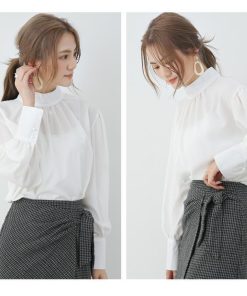 シャツ・ブラウス | ブラウス バルーンスリーブ バルーン袖 とろみ クラシカル レディース 長袖 ファッション カジュアル エレガント 細身 優雅 エレガント 上品 通勤 オシャレ OL