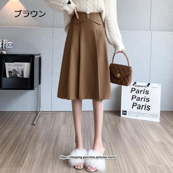 スカート | 膝丈 ひざ丈 秋冬新作 ミモレ丈 Aライン キレイめ 着痩せ 2022新作 通勤 通学 20代 30代 50代 秋服A 大人フェミニン 40代 ナチュラル