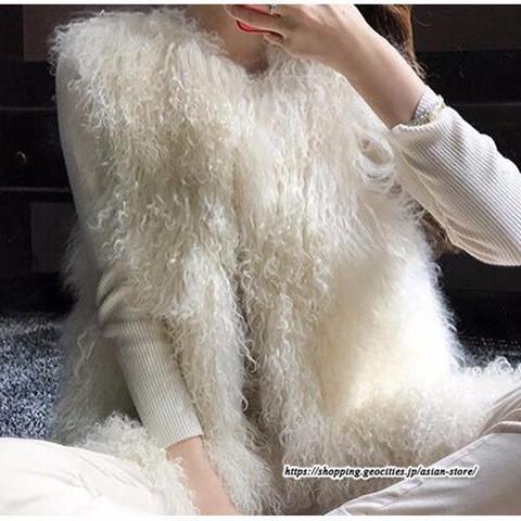 ベスト | ボリュームプードルフェイクファーファー毛皮レディース 冬 フェイクファー 毛皮コート アウター ふわふわ 前開き ノースリーブ