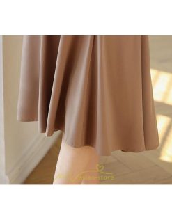 スカート | 膝丈 フレアレディース 春 夏 春夏 黒 シンプル ひざ丈 無地 ミモレ丈 カーキ 秋 冬 お洒落 通学 オールシーズン 通勤 上品 キレイめ