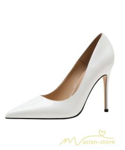 パンプス | 20.5cm~26.5cmハイヒール ポインテッドトゥ ミドルヒール 走れる ヒール レディース 結婚式 通勤 二次会 小さいサイズ 大きいサイズ