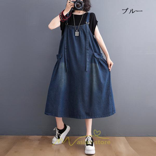 オーバーオール サロペット | デニム サロペット スカート オーバーオール ジャンパースカート レディース ワンピース 春 夏 秋 冬 20代 30代 大きいサイズ おしゃれ 40代 50代