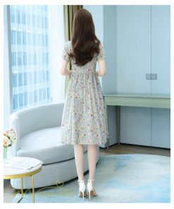 ミディアム | ワンピース レディース 花柄 サマーワンピース 半袖 シャツワンピース 夏 30代 40代 きれいめ プリント おしゃれ 膝丈 ミディアムワンピース 大きいサイズ