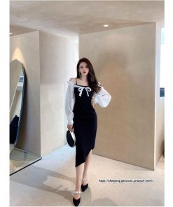 タイト | セクシーワンピース 二次会ワンピース 上品 高級感 ワンピース 長袖 タイトワンピース スリム 美ライン フォーマル オフィス お呼ばれワンピース 通勤 結婚式