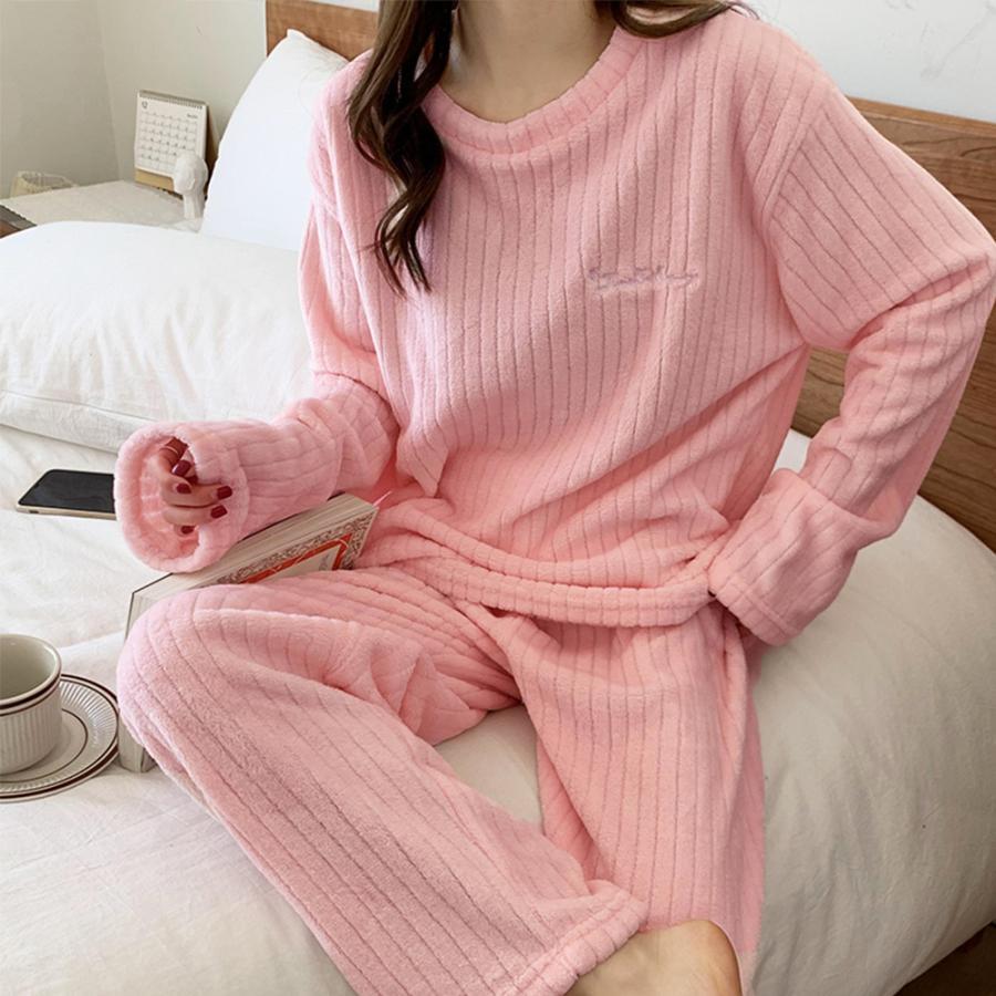 インナー・ルームウェア | フリースパジャマ上下セットレディース