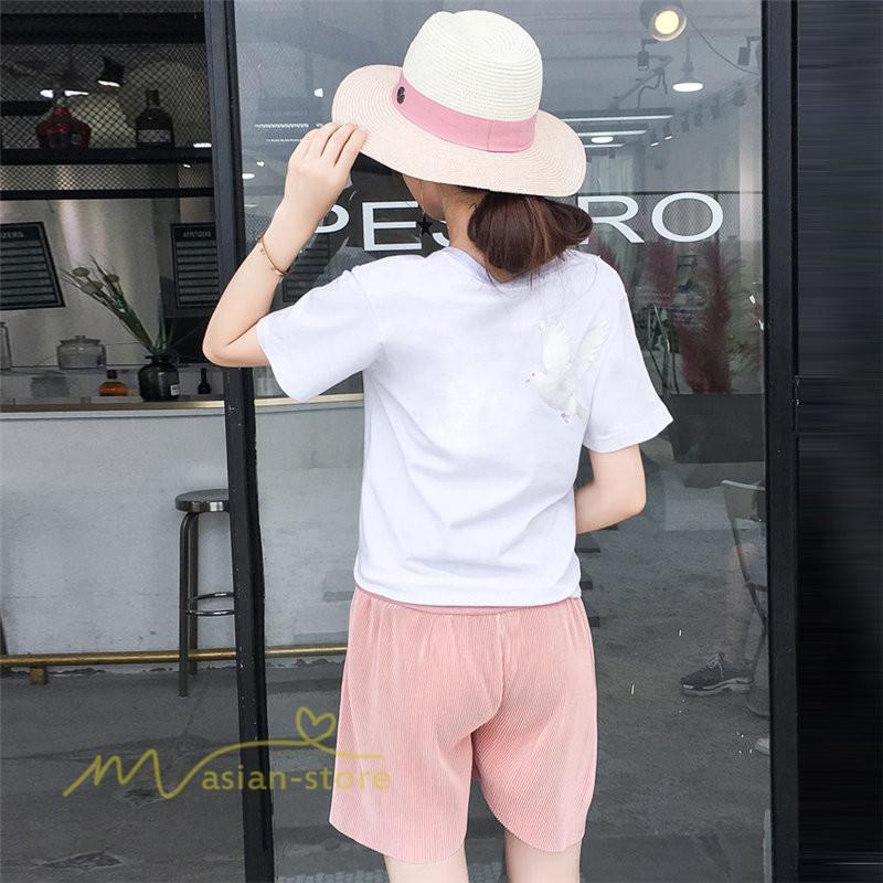 ショートパンツ | マタニティパンツ 妊婦 産前 レディース 着痩せ パンツ ショート丈 無地 夏 新作 サマー おしゃれ サマーパンツ 上品 ゆったり きれいめ ウエスト調整 日常感