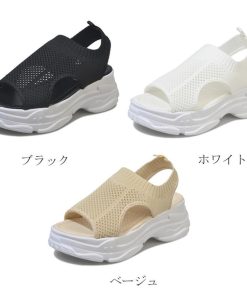 パンプス | 通気性 サンダル メッシュ 韓国風 歩きやすい 厚底 カジュアル レディース スポーツサンダル