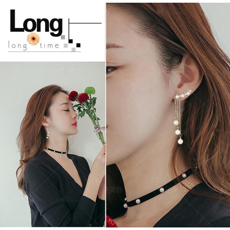 その他アクセサリー | 大ぶり 人気 揺れる ロング ジュエリー アクセサリー レディース ピアス ピアス チェーン フェイクパール ピアス