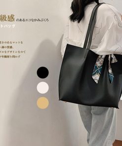 ショルダーバッグ | 大容量 通勤 スカーフ ハンドバッグ 合皮 おしゃれ かわいい 大きめ 通学 レディース
