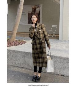 コート・ジャケット | コート レディース アウター チェスターコート ロング丈 ジャケット ロングジャケットコート 2022新作 チェック柄 厚手 ラシャ カジュアル