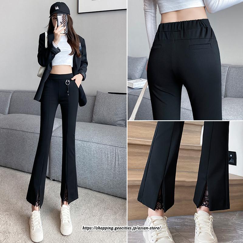 チノ・テーパード・ジョガー・スキニーパン | パンツ レディース フレアパンツ 9分丈 カジュアル フレアパンツ ハイウエスト スキニーパンツ トレンド かわいい お出かけ おしゃれ 送料無料 デイリー デート