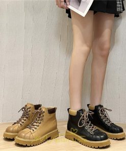 ショートブーツ | ブーツ レディース 厚底 編み上げ 厚底 痛くない 歩きやすい  疲れない 滑りにくい お出かけ 旅行 秋 お食事会 二次会 デート 女子会 春